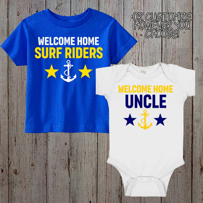 welcome home daddy Navy shirt