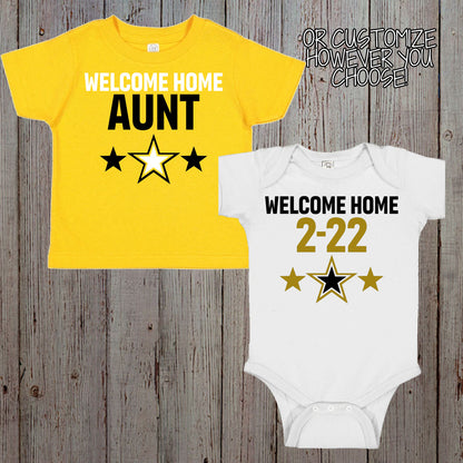 welcome home daddy Army shirt