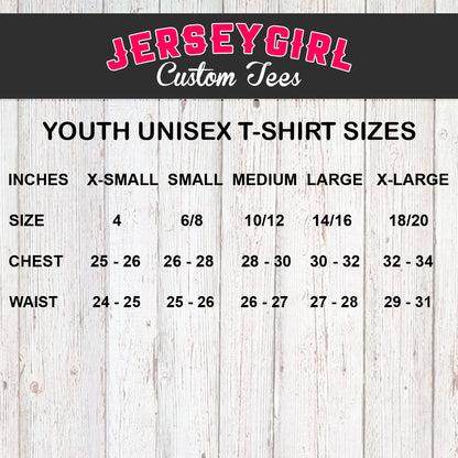 youth unisex t-shirt size chart